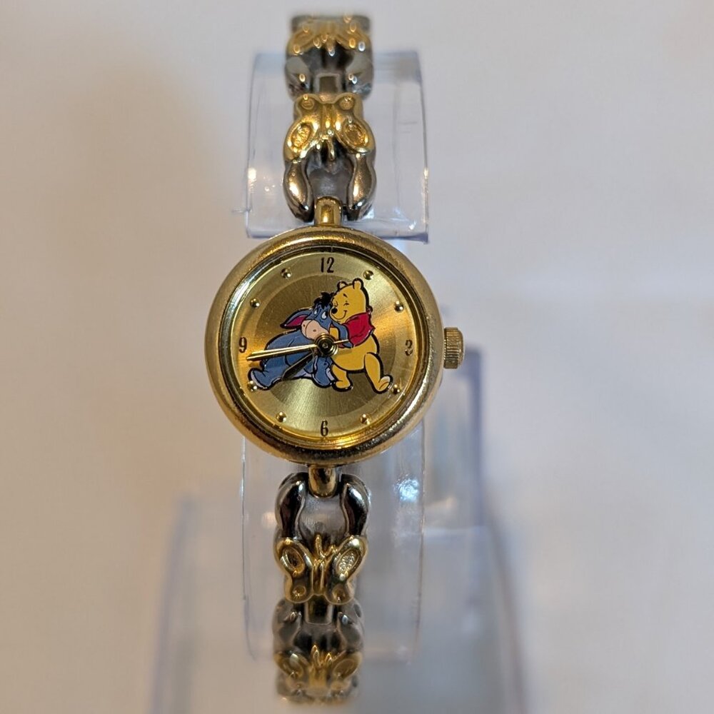 VTG Winnie The Pooh Disney by Sii Watch MC0127 Butterfly Links Pooh & Eeyore